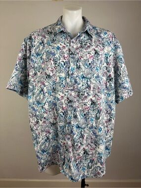 Robert Graham Intricate Design Button Front Shirt